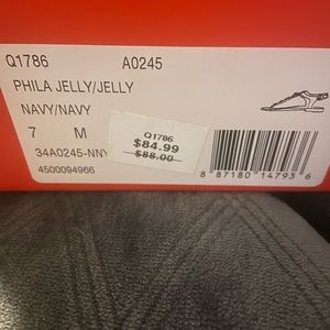 Size 7 Navy Coach Phila Jelly